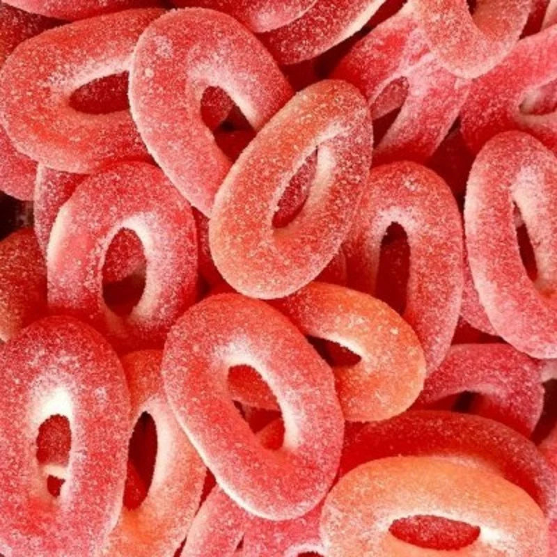 Anneaux Sucrées Fraise - 100g